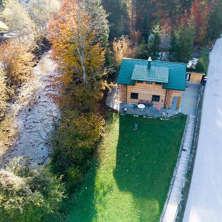 Ferienwohnungen Blockhaus - Zwergenhaeusl Grünau im Almtal Eksteriør billede